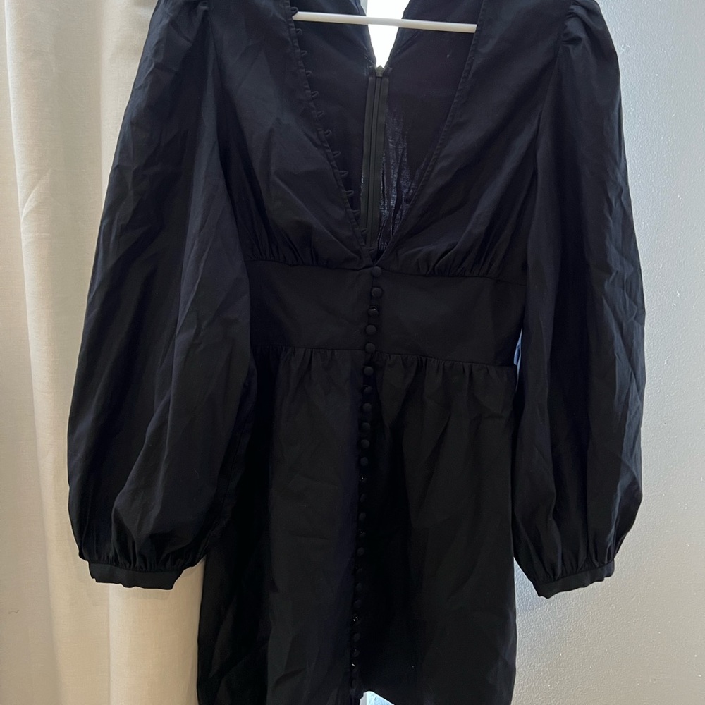Reformation Caite dress black